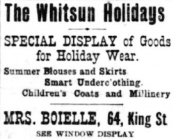 Evening Post 1905 advert