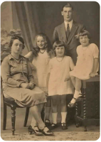 Alan Vernon Ingram and Jeanne Julie, nee Doublet, and Elsie, Evelyn and Eileen