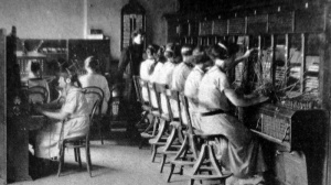 The telephone exchange in 1924