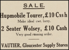 Advert from Jersey Leader, 1935