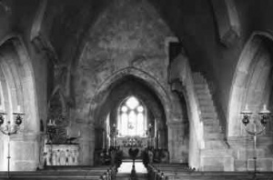 The interior of the church photographed by Albert Smith
