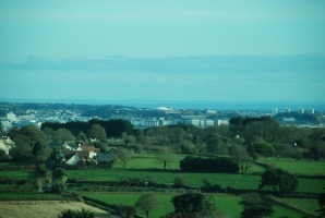 Fort Regent viewed from the Airport control tower in 2012