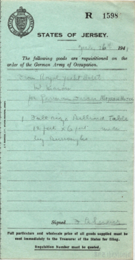 A billiard table was removed from the Royal Yacht Hotel for use by the Germans at the Mayfair Hotel