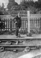 Stationmaster moves the points