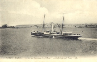 Arrival of St Malo boat
