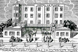 An artist's impression of the hotel when it opened