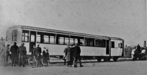 A railcar arrives at the Harbour