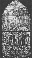 Matthieu de Gruchy (1761-1797) memorial window, Beauvoir-sur-Mer, France