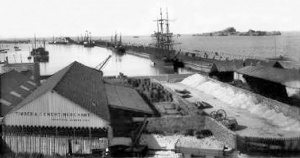 The Albert Pier before the abattoirs were built