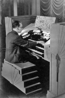Edward O'Henry on the Forum's Compton organ