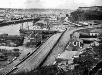 The Harbour from South Hill in 1886