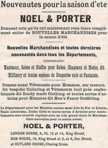 A Noel and Porter advertisement