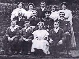 Thomas George Gaudin (1852-1937) with his wife and family