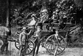 A charabanc outing, probably in the late 19th century
