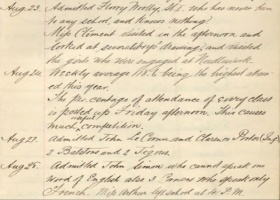 Excerpts from the school logbook