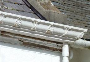 19th century decorated cast-iron gutter