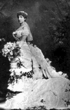An unnamed bride photographed by Ernest Baudoux