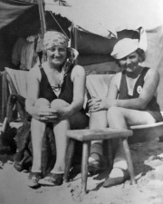 On the beach in 1929