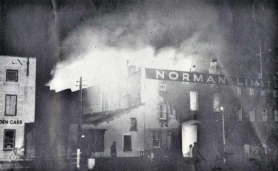 Fire at Commercial Buildings in 1949