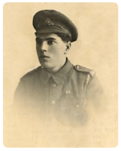 Gunner Sydney Philip de La Haye, MM, of the Royal Garrison Artillery, enlisted in August 1914 and after nearly two years service he was awarded the Military Medal for conspicuous bravery in the field. He 'went out and repaired telephone wires that had been severed by artillery fire, while at all times under heavy enemy fire, thus enabling communication to be maintained between infantry and artillery'. He was born in 1896, the son of Philip Charles Francis de La Haye and Maria Leontine Drouet. Soon after his Town Hall presentation he returned to fight in France