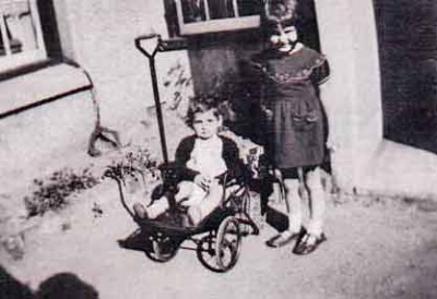 A home-made pushchair in 1948