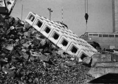 October 1973 - The first cobs are in place as winter approaches