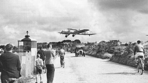 An Avro Anson of the RAF visiting Jersey in 1938