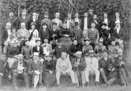 A large group photographed in 1892