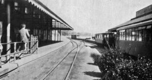 The loop around the terminus carrying the line towards La Corbiere