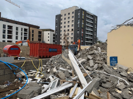 Mayfair Hotel demolition in 2022
