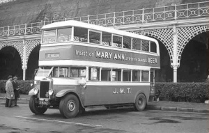 A privately owned ex-JMT bus on a rally at Brighton