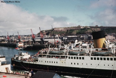 ss Brittany at St Helier Harbour