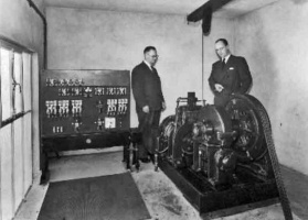 Part of the department store's machinery room