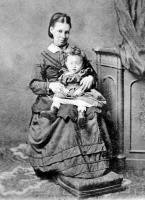 Margaretta Taylor in 1873 with son Adolphus Theodore