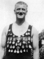 Ernest James de Ste Croix, son of Edwin and Mary Josepha Corbel, a champion swimmer and stalwart of the Jersey Swimming Club