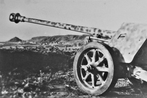 Field gun at L'Etacq