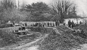 Reinstatement of the original road in 1933 after the railway closed