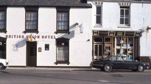 ... and the pub and shop opposite