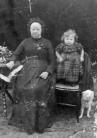 Mary Ann Martin, nee Luce, with one of her grandchildren