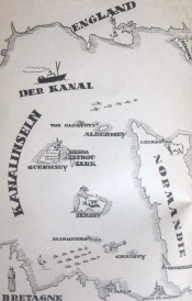 German map of the Channel Islands
