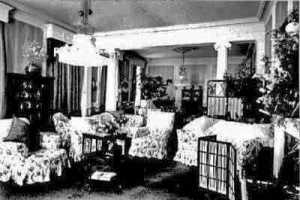 The interior of Government House before 1910
