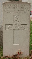 The grave of Great War casualty Philip Winter De Ste Croix at Almorah Cemetery, St Helier