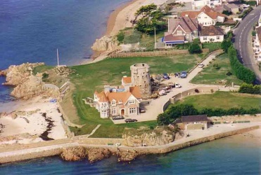 La Rocque's coastal round tower and adjoining property in 1996