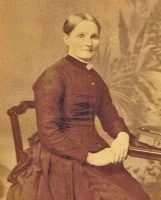 Rachel Hellyer, nee Machon, born in Trinity in 1835, the daughter of Joshua (1800- ) and Marie, nee Hocquard (1801- ). She married Philippe Samuel Hellyer (1818-1899) in 1858. He had been married before to Elizabeth Bisson. He and Rachel took their family to New Zealand in 1874: three surviving children from his first marriage and their first six children. A seventh was born on the voyage on ss Atrato and three more were born in New Zealand