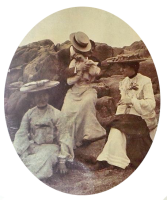 Beach fashion in the 1890s