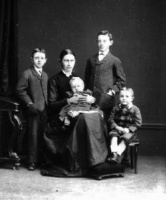 P Gaudin and his family photographed by Ernest Baudoux