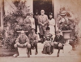 Millais with family and friends, from his own album