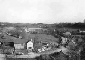 Grands Vaux with site of Grands Vaux Primary School in middle of photo