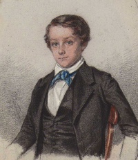 William Laurence de Gruchy (1852) by Berteau, before going to Rugby (Guy Dixon)