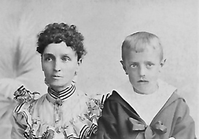 Sarah Ann Champion and her grandson Roland Quick